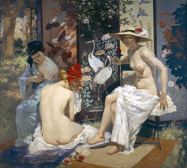 Rupert Bunny The Sun Bath, painting, China oil painting art